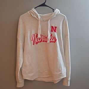 Nebraska Women's Cream Hoodie Sweater
